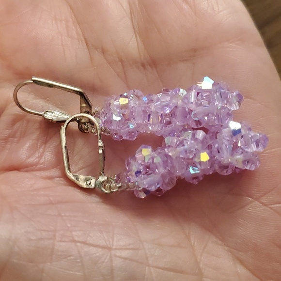 Swarovski Pink Crystal Beads Earrings 💗 - Picture 3 of 3